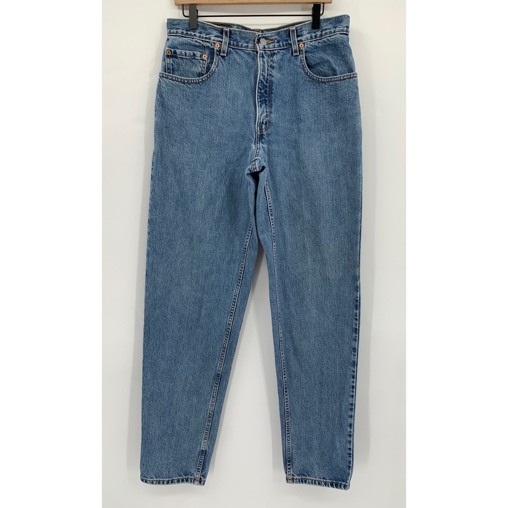 Vintage 560 Levis Jeans Mens 33x34 Blue Loose Fit Tapered 90s Denim Pants